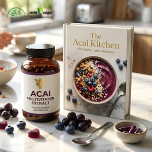 Poudre de baies <span class=keywords><strong>d</strong></span>'açaï biologique lyophilisée, superaliment pour boissons, compléments alimentaires, smoothies, vente en gros OEM ODM - Product Image 3