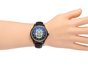 <span class=keywords><strong>Montre</strong></span> <span class=keywords><strong>de</strong></span> luxe automatique pour homme avec mouvement Shanghai, boîtier en alliage, bracelet en cuir, alarme, nouveau design squelette, analogique, charme. - Product Image 3