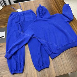 Chándal de algodón de alta calidad con logotipo estampado de soplo personalizado, Sudadera con capucha <span class=keywords><strong>y</strong></span> conjuntos de Jogger con diseño de diamantes, chándal - Product Image 6