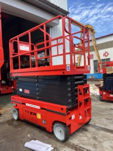 Piattaforma Elevatrice a Forbice Elettrica Idraulica Semovente 6-16m per Operazioni Aeree in Magazzino - Product Image 4