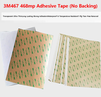 Feuille adhésive personnalisée 0,13 mm 3M 468MP, ruban adhésif double face 3M 468MP, feuilles 200MP pour ruban adhésif de transfert double face 3M 468MP