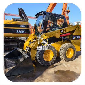 Cargadora de Dirección Deslizante Caterpillar CAT246D Japonesa de Segunda Mano de Alta Calidad, Tracción 4x4, Potencia de 57KW, Motor de 1 Tonelada, Caja de Cambios - Product Image 1