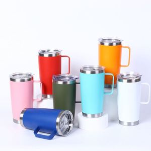 Tasse thermos de voiture 20 oz en acier inoxydable 304 avec poignée, personnalisable avec logo – Nouveauté ! - Product Image 6