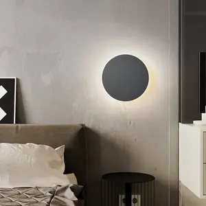 Moderna e creativa nuova lampada da parete circolare 7.8in LED touch CCT per la tromba delle scale del corridoio della camera da letto