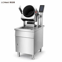 Machine de cuisson verticale rotative intelligente à gaz, wok automatique à tambour G30DAS, équipement de cuisine commercial