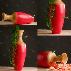 Fabricant OEM personnalisé couleur automne Blaze bambou vase collection décor salon/hôtel du Vietnam - Product Image 6