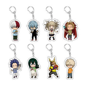 39 styles de porte-clés en plastique, artisanat, Boku No Hero Academia, Todoroki Shoto, Midoriya Izuku, anime, porte-clés en acrylique, pendentif - Product Image 3
