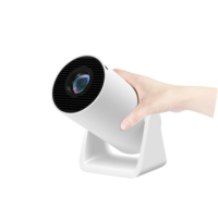 Mini-projecteur portable sans fil HY300 avec fonction de mise en miroir, système Android 14, résolution 1280x720P, lecteur multimédia domestique LED, prix compétitif