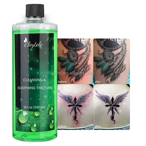 Özel dövme cilt bakımı yeşil dövme sabun derin temizlik organik Vegan hızla şifa parlatıcı dövme temizleyici yeşil sabun