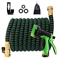 Tuyau d'arrosage de jardin en caoutchouc 3/4'' avec fonction d'arrosage magique extensible, matériau PVC léger pour le lavage des voitures et des jardins