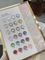 24 Warna Mocha UV Gel Nail Polish 15ml Ramah Lingkungan Tidak Beracun Musim Gugur/Dingin 2025 Baru Maillard Coffee Amber Sequin Besar Platinum