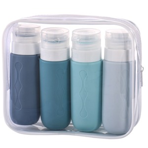 Bouteilles de recharge en silicone les plus vendues, pour gel douche, shampoing, bouteilles de voyage portables, simples et faciles à transporter. - Product Image 3