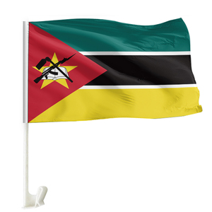 Promotion d'Usine Vente en Gros Drapeaux de Fenêtre de Voiture Nationaux Personnalisés 30*45cm 100% Polyester Solide Durable, Drapeau de Voiture Comorien - Product Image 3
