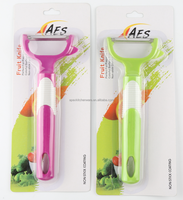 Éplucheur manuel à lame droite coloré pour fruits et légumes, outil de cuisine en acier inoxydable pour la maison et le dortoir, couleurs mélangées aléatoires