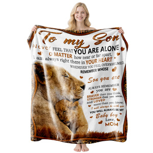 Couverture personnalisée avec citation pour sœur, rectangulaire, imprimée, en polyester et coton, anti-boulochage, pour usage domestique hivernal - Product Image 4