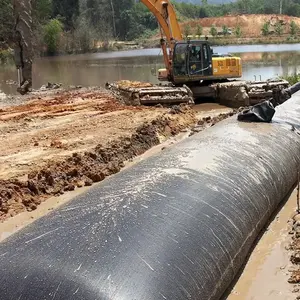 Géosynthétiques PP tissé géotextile tubes pour le contrôle des inondations/boue toboggans contrôle par l'eau geotube barrage plage érosion geotubes