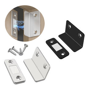 Loquet de <span class=keywords><strong>porte</strong></span> magnétique en acier robuste Loquets magnétiques minces et puissants <span class=keywords><strong>pour</strong></span> armoires et portes coulissantes - Product Image 1