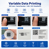 Impresora Industrial de Inyección de Tinta Piezoeléctrica UV de 600DPI, Alta Resolución, Códigos QR de Datos Variables, Tinta Blanca, Máquina de Codificación de Fechas de Lote