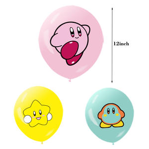 Decoración con Temática de <span class=keywords><strong>Kirby</strong></span>, Pancarta para Fiesta de Niños y Niñas, Globos, Decoración para Pasteles y Cupcakes, Suministros Desechables para Fiestas, Regalos - Product Image 4