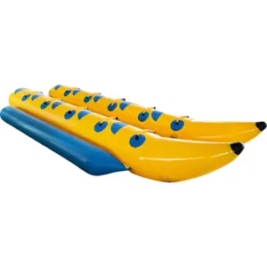 12 человек Высокое качество банан лодка ПВХ надувная летающая рыба для водных видов спорта игры