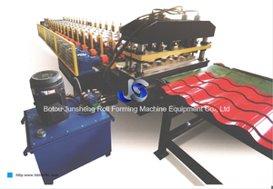 Automatische ein schicht ige Ziegeldach platte Glasierte Metalldach ziegel presse - Product Image 2