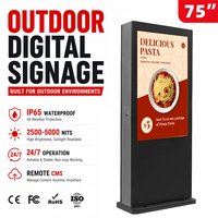 IP67 Outdoor-Werbe-LED-Display Sonnenlicht-Lesbarer Bodenständer Externer Digitaler LCD-Totem mit SDK-Funktion