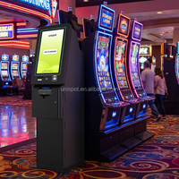 UNISPOT UAM-S02 ATM Kiosk 1 Yıllık Garantili Bilet Bozma Terminal Sistemi Oyun Tahtası İngilizce Çelik Dokunmatik Ekran Windows 10/11
