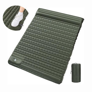Colchón de Aire Ultraligero para 2 Personas, Colchoneta de Camping de Nailon 40D, Tela Compuesta de TPU, Colchoneta Inflable Doble con Bomba de Pie y Almohada - Product Image 1