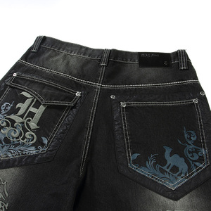 <span class=keywords><strong>Jeans</strong></span> a Gamba Larga da Uomo, Stile Hip Hop e Skateboard, Taglie Forti, <span class=keywords><strong>Jeans</strong></span> Baggy per Rapper, Pantaloni <span class=keywords><strong>Jeans</strong></span> Rilassati - Product Image 5