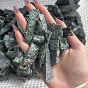 Wholesale CrystalHola - Clúster de Serafinita en Bruto de Alta Calidad, Especímenes de Roca, Tendencia de Moda, Regalo de Recuerdo, Decoración del Hogar - Product Image 5