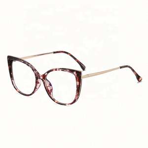 Gafas con Filtro de Luz Azul Transparentes Ópticas con Logotipo Personalizado, Modelo 2021, Montura de Metal TR90 con Diseño de Ojo de Gato para Mujer - Product Image 3