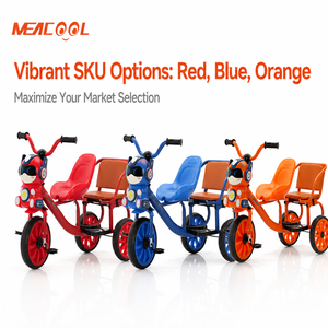CE EN71 Certified Kids Tricycle Tandem Double Seat Children <strong>Trike</strong> Factory OEM 3 Wheel Ride on Toy for Toddlers Boys <strong>Girls</strong> - Product Image 5