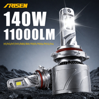Système d'éclairage automobile 12V 140W 50000LM 6000K IP68 Canbus H1 H3 H4 H11 9005 9006 H7 Phares LED de voiture Luces LED Auto Head Lights