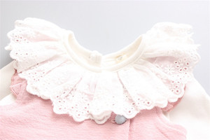 เสื้อเด็กสีพื้นแบบมีระบาย จับคู่กับกางเกงเลกกิ้งเด็กผู้หญิง จากผู้ผลิตเสื้อผ้าบังกลาเทศ - Product Image 4