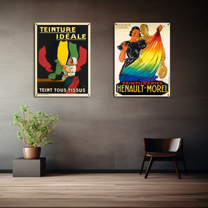 Personnalisé <span class=keywords><strong>Paris</strong></span> élégance métal affiche chaud UV imprimé drôle français rétro mur signe maison bureau mur Art étain plaque peinte - Product Image 2