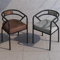 Chaise de salle à manger en métal de style nordique avec dossier et accoudoirs, mobile, pour la maison, le bureau, les restaurants et les cafés