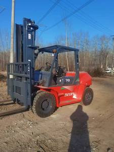 Heli Original Forklift <b>Used</b> China Brand Heli70 7 Ton Warehouse <b>Pallet</b> Lifting Truck with Engine & Bearing Tested & Inspected - Product Image 4