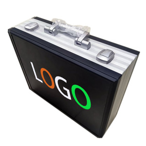 Boîte à outils brevetée en alliage d'aluminium avec bouchons Boîte à instruments Boîte à outils de stockage de matériel <span class=keywords><strong>Valise</strong></span> avec éponge - Product Image 3