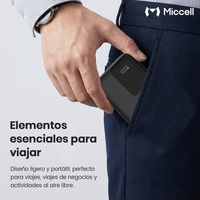 Miccell OEM Power Bank Portabel PD 22.5W Pengisian Cepat dengan Layar Digital Sebagai Pengisi Daya Portabel untuk Perjalanan dan Penggunaan Luar Ruangan