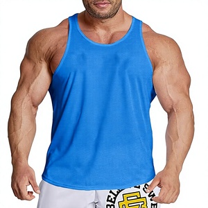 Débardeur de fitness personnalisé pour homme, imprimé par sublimation, séchage rapide, respirant, sans manches, pour la course, l'entraînement, la gym, les sports - Product Image 1