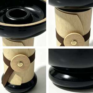 Soporte de Madera Negro para Cazoleta de Narguile, Hecho a Mano, Accesorio para Pipa de Agua y Carbón - Product Image 6