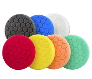 Kit de almohadilla de pulido hexagonal de forma redonda para limpieza de coches PEX