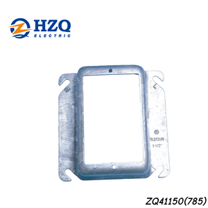 Cache-prise électrique carré 4x4 1 gang <span class=keywords><strong>de</strong></span> 1 pouce surélevé avec fentes <span class=keywords><strong>de</strong></span> montage inclinées Modèle AP-11203 - Product Image 5