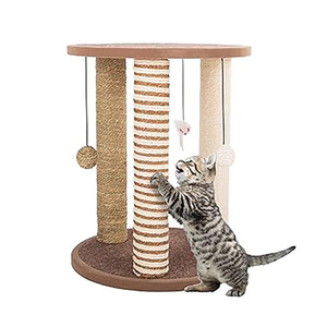 Venta al por mayor personalizado <span class=keywords><strong>gato</strong></span> <span class=keywords><strong>rascador</strong></span> árbol <span class=keywords><strong>rascador</strong></span> sisal mascota casa juego condominio lujo pequeño <span class=keywords><strong>gato</strong></span> árbol torre con bolas - Product Image 1