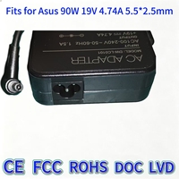 Adaptateur secteur AC DC de haute qualité pour ASUS K45D A550V S56C FH5900V, cordon de chargeur 90W 19V 4.74A, remplacement pour ordinateur portable