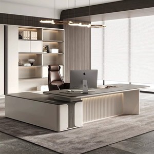 Ý phong cách nội thất văn phòng LED chức năng cao cấp sang trọng Ông Chủ bàn Trọng lượng nhẹ sang trọng CEO văn phòng bàn bàn - Product Image 5