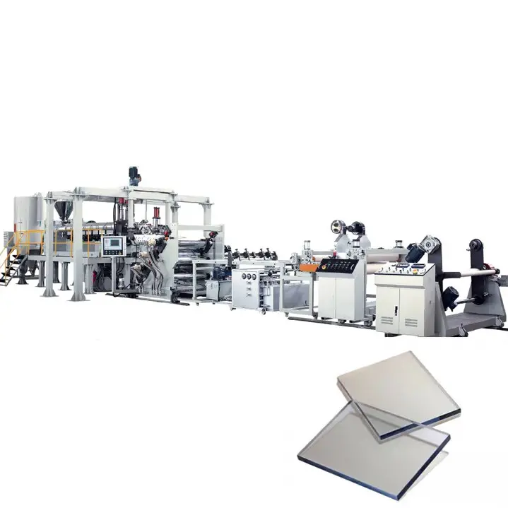 Plastic PP PE ABS PC PMMA thick board/sheet/panel extrusion making machine/Acrylic sheet production line