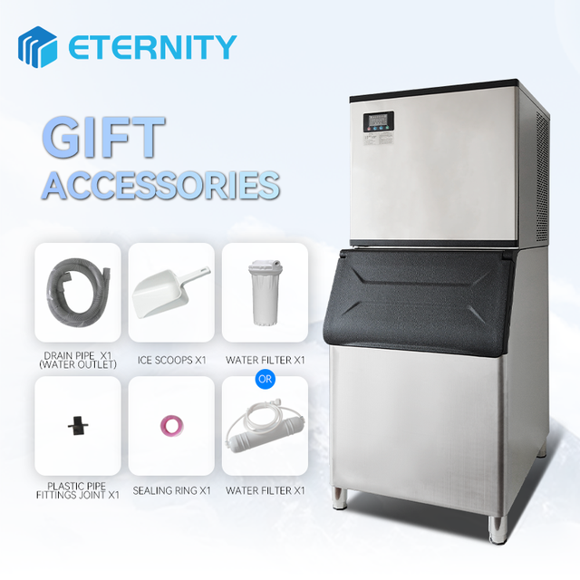 Energy Saving 1250W 300KG/24h Ice Maker Commercial Cube Stainless Steel Ice Maker Commercial Ice Maker Machine Price