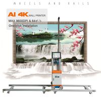 Impresora de Pared de Precisión con IA 4K HD16 con Impresión Vectorial de Alta Definición, Sistema de Inyección de Tinta UV Vertical para Logotipos y Arte