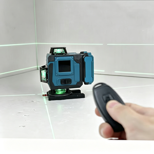 Nivel Láser de 3 Puntos con Batería de Iones de Litio para Pisos y Paredes, Trabajo de Construcción Profesional, Autonivelante de 360°, Haz Verde, Kit Completo - Product Image 5